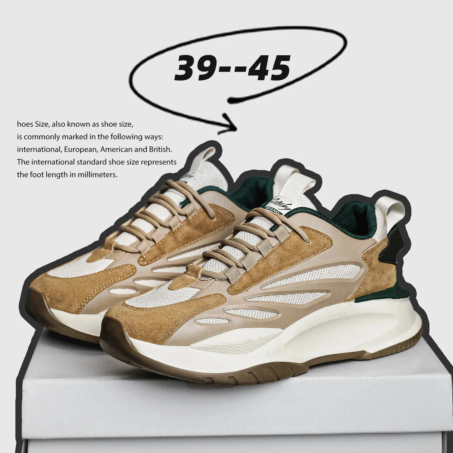 2023 New Men's Platform Shoes Comfortable Breathable Casual Shoes Lightweight Lace-up Patchwork Sports Sneakers Tenis Masculino