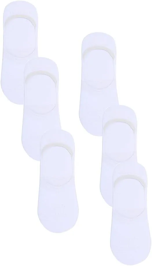 Allegra K Women Non-Slip No Show Socks Invisible Athletic Cotton Low Cut 6 Pairs