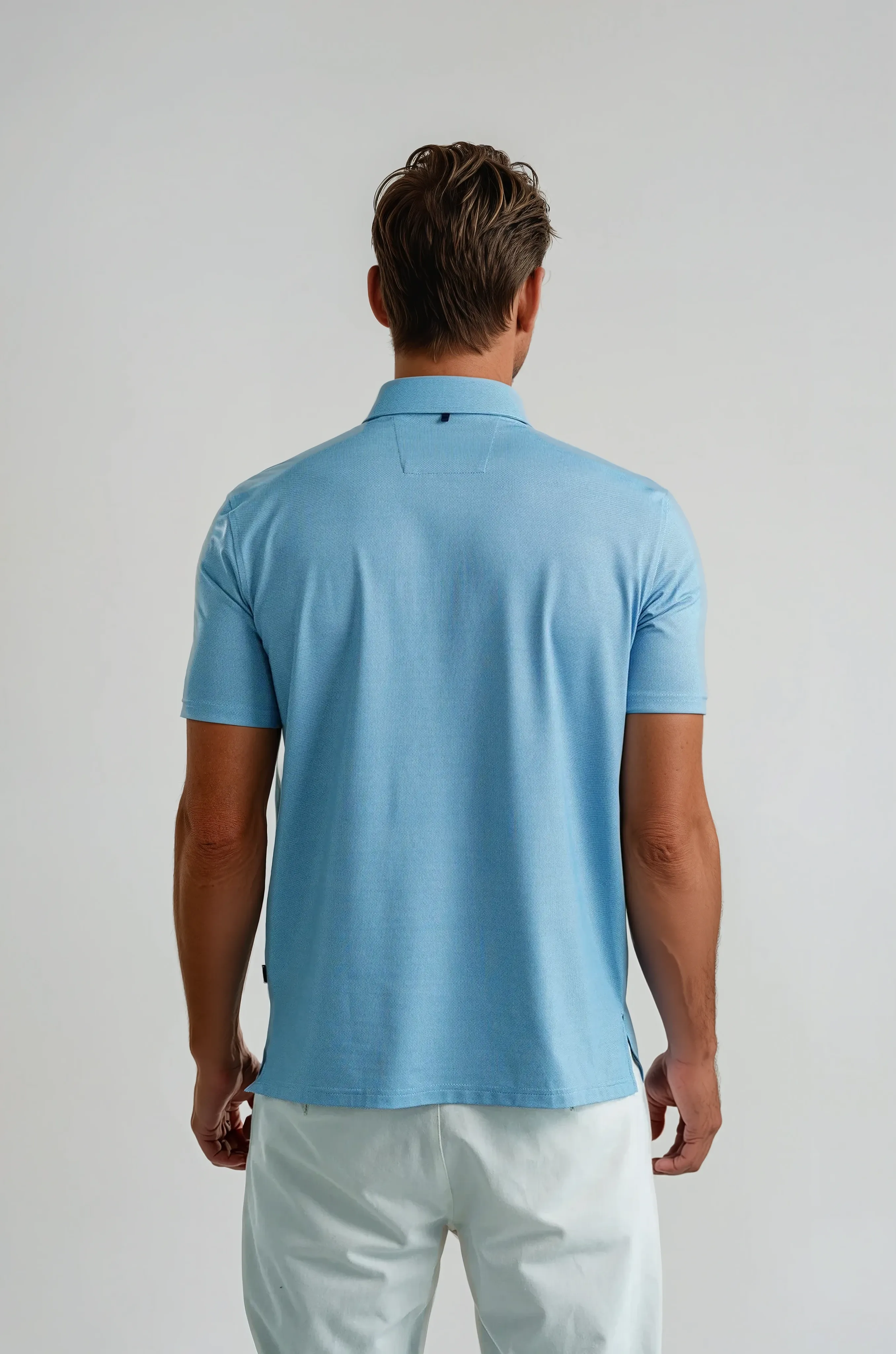 APEX  - Aqua Birdseye Polo