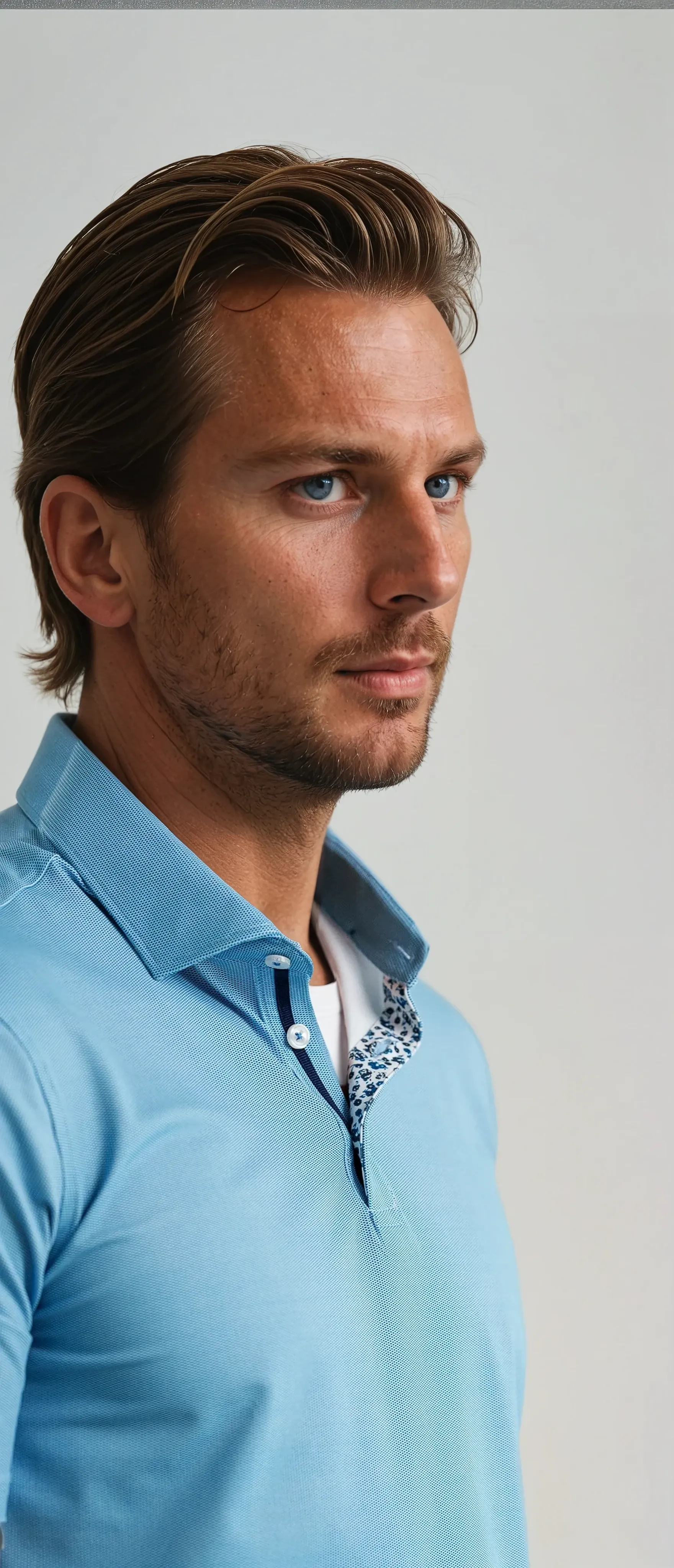APEX  - Aqua Birdseye Polo