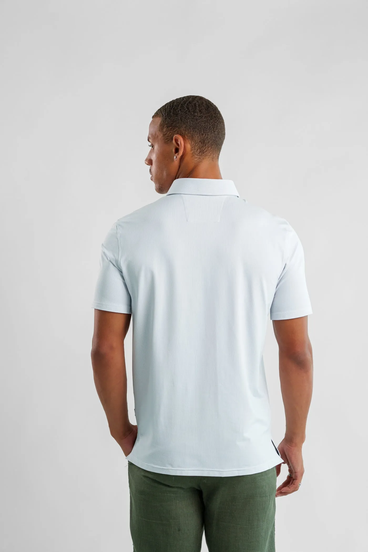 APEX  - White Birdseye Polo