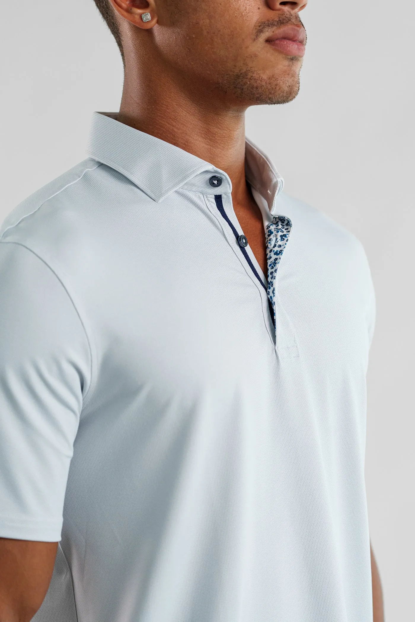 APEX  - White Birdseye Polo