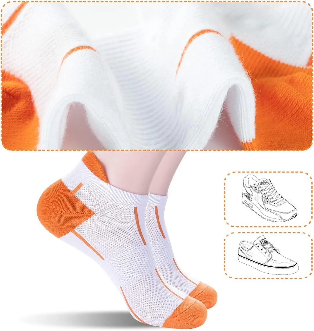 ATBITER Ankle Socks Womens and Men Thin Athletic Running Low Cut No Show Socks With Heel Tab 6-10 Pairs