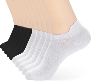 ATBITER Ankle Socks Womens and Men Thin Athletic Running Low Cut No Show Socks With Heel Tab 6-10 Pairs