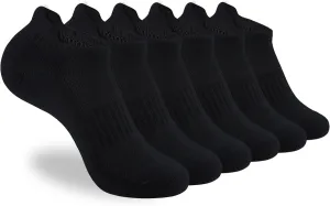 ATBITER Womens Ankle Socks 6 Pairs Cushioned Running Athletic No Show Socks With Tab