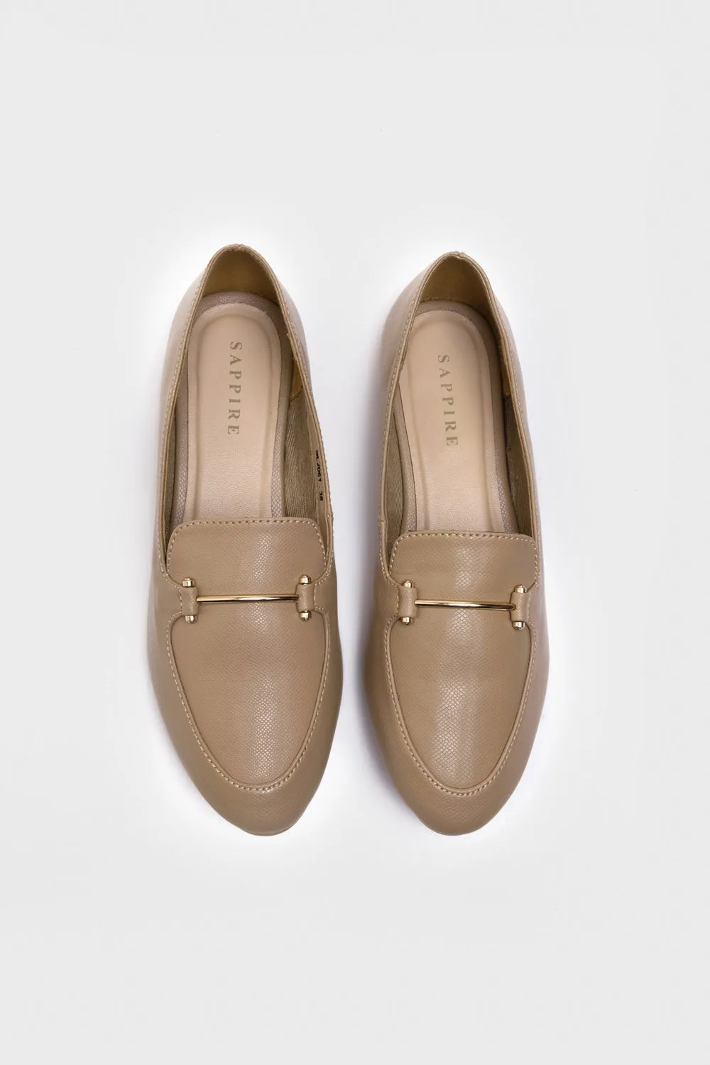 Beige Loafers
