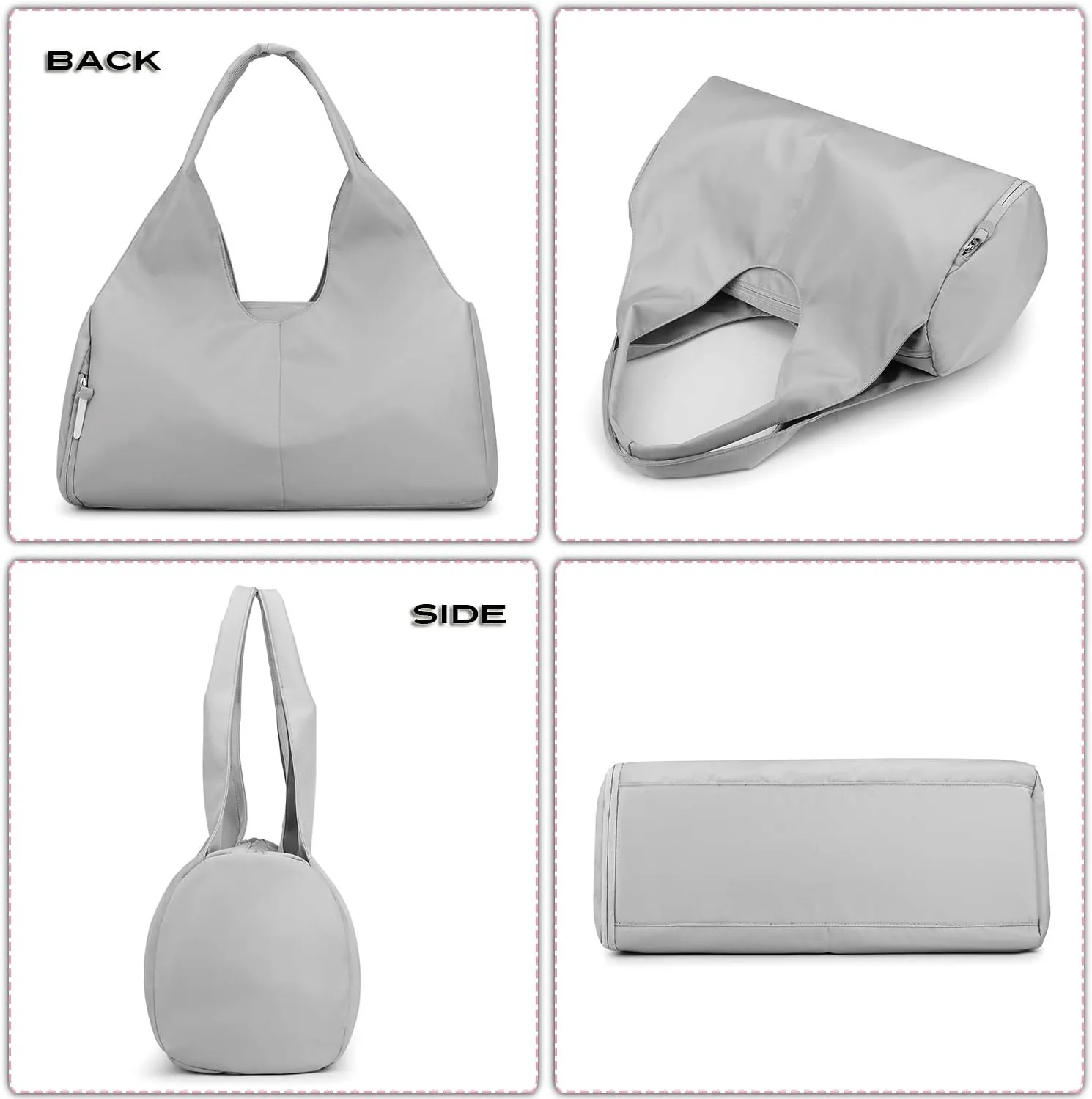 BlesMaller Sports Bag Travel Bag with Shoe Compartment & Wet Compartment Waterproof Shoulder Bag Women's Shopping Girls Hand Luggage Beach Yoga Leisure Sauna Gym Bag
