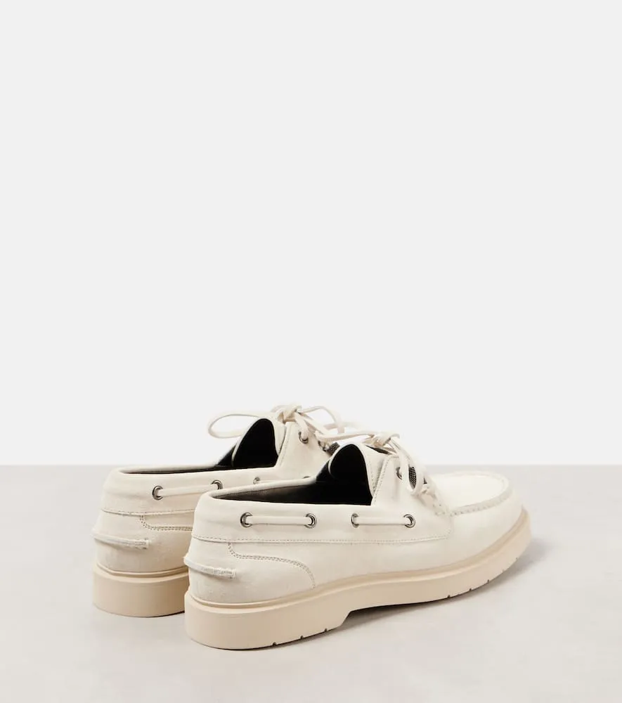 Brunello Cucinelli Suede boat shoes