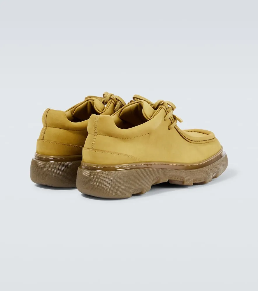 Burberry EKD leather boat shoes