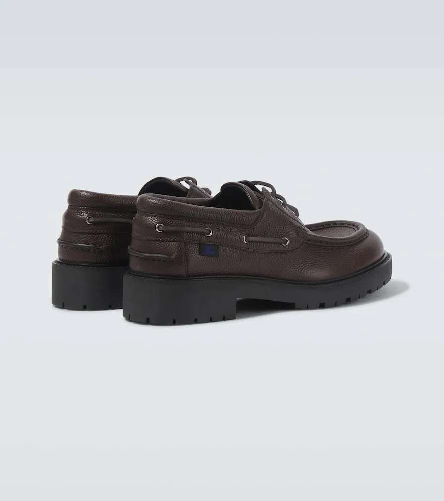 Burberry Leather boat shoes