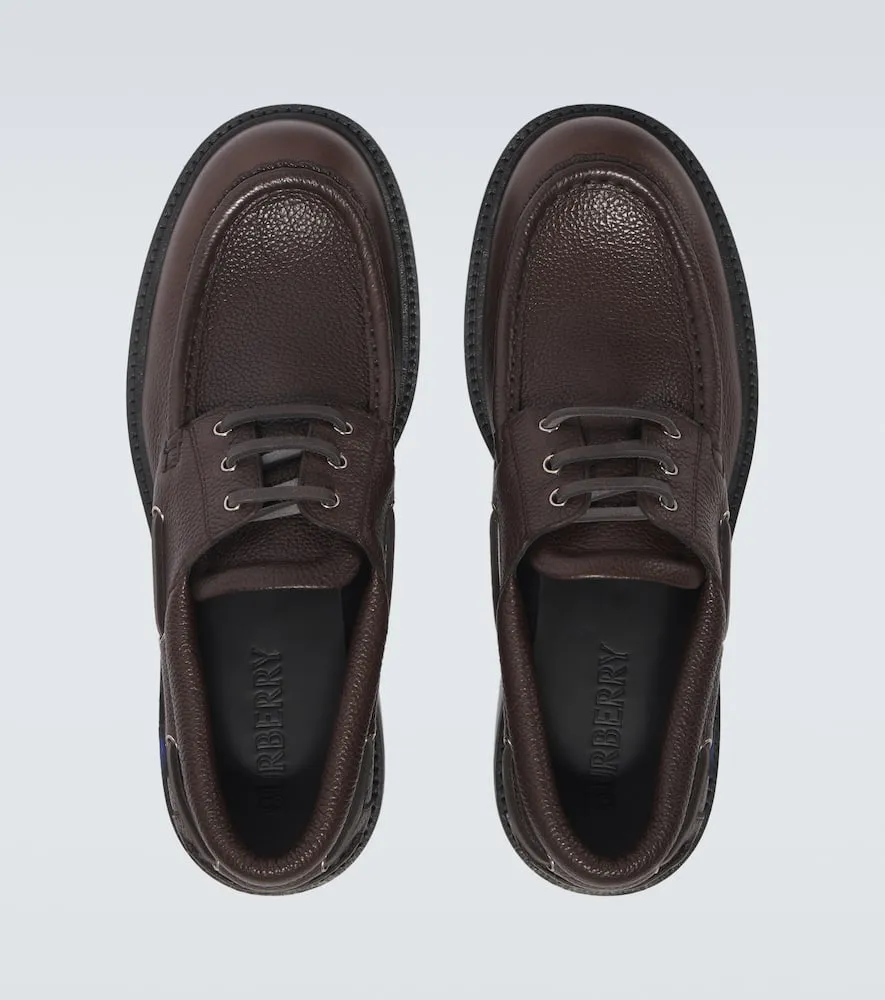 Burberry Leather boat shoes