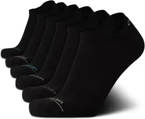Calvin Klein Men's No Show Tab Socks - 6 Pack Performance Cushion Low Cut Socks for Sneakers Loafers Boat Shoes (Size: 7-12)