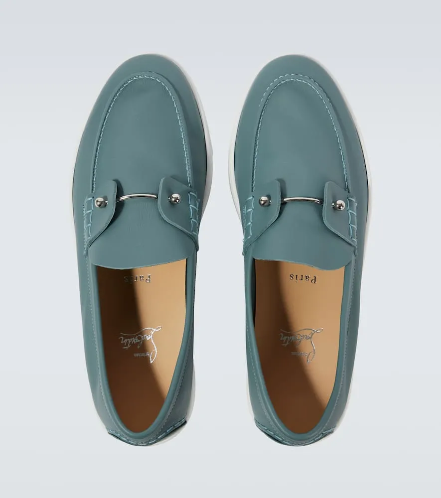 Christian Louboutin Chambeliboat leather boat shoes