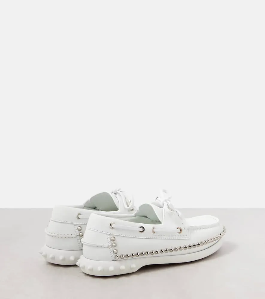 Christian Louboutin Gerockel leather boat shoes