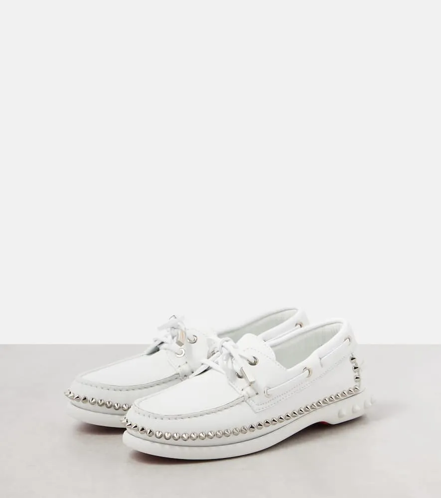 Christian Louboutin Gerockel leather boat shoes