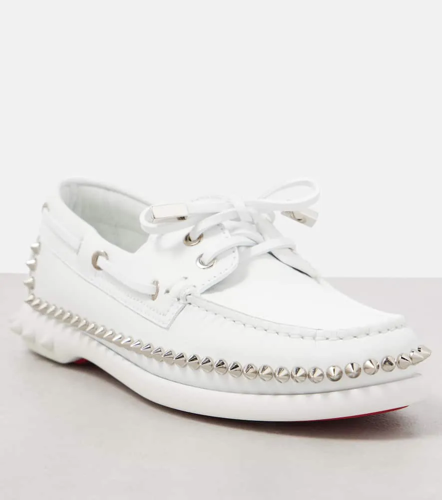 Christian Louboutin Gerockel leather boat shoes