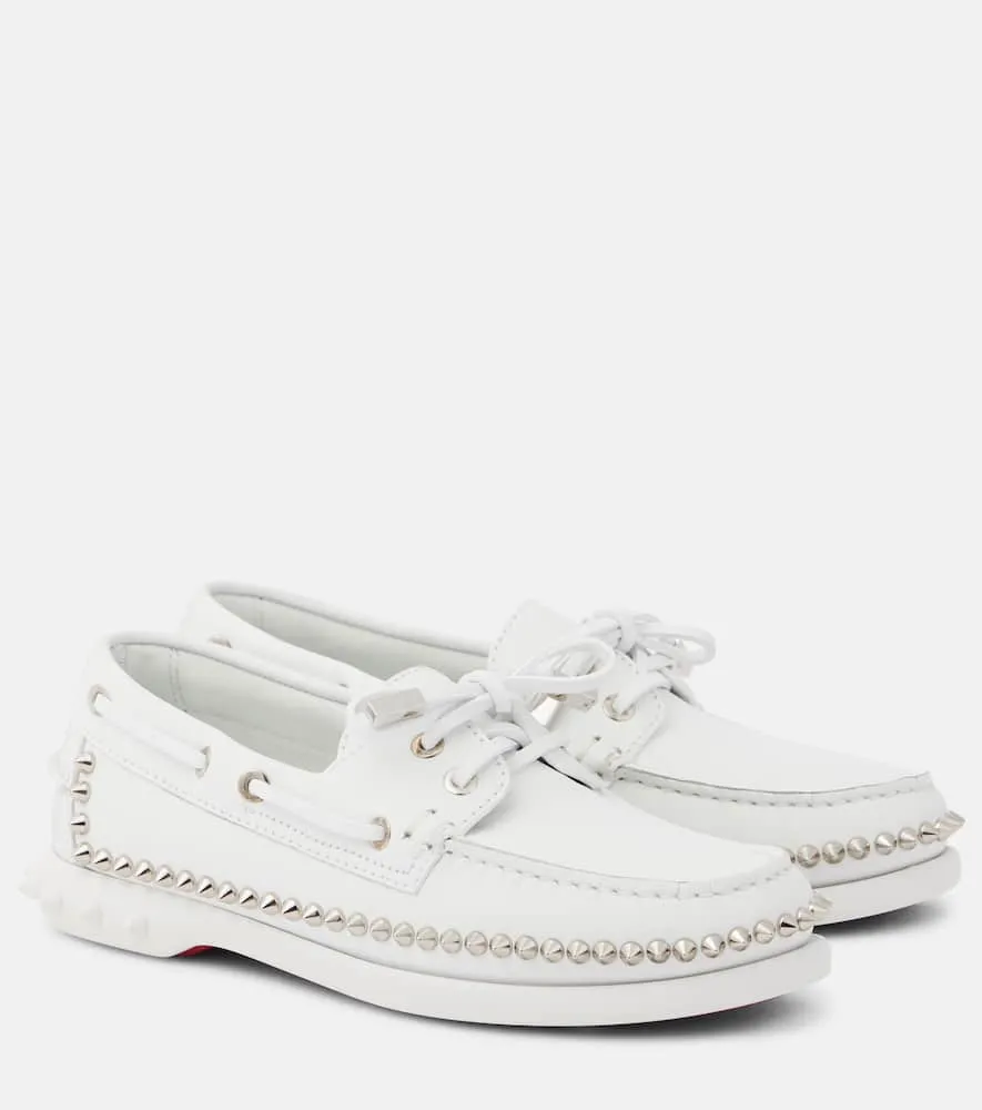 Christian Louboutin Gerockel leather boat shoes