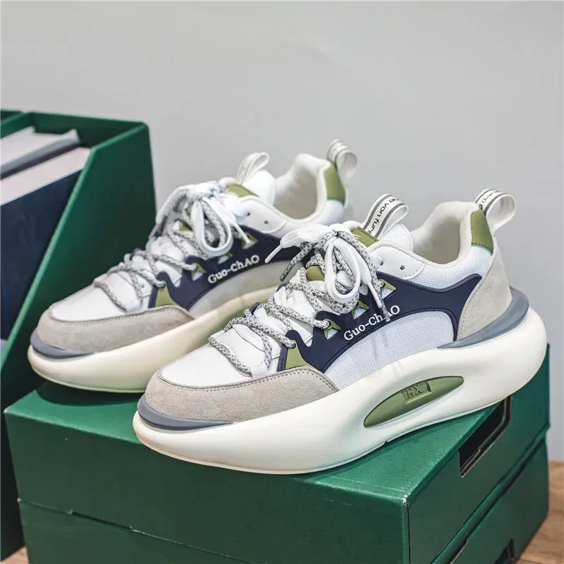 Chunky Sneakers Men Soft Sole Running Shoes