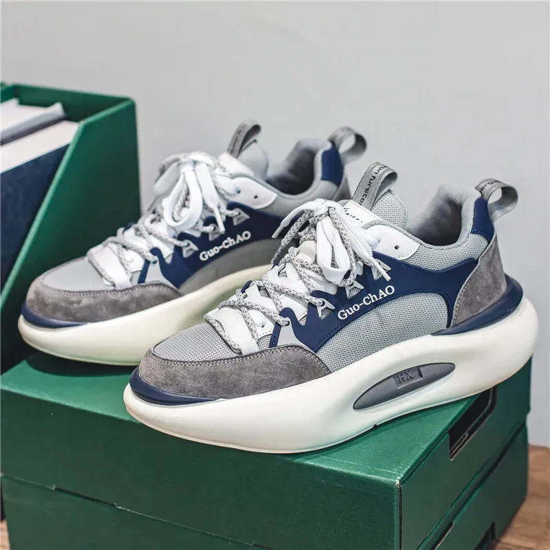 Chunky Sneakers Men Soft Sole Running Shoes