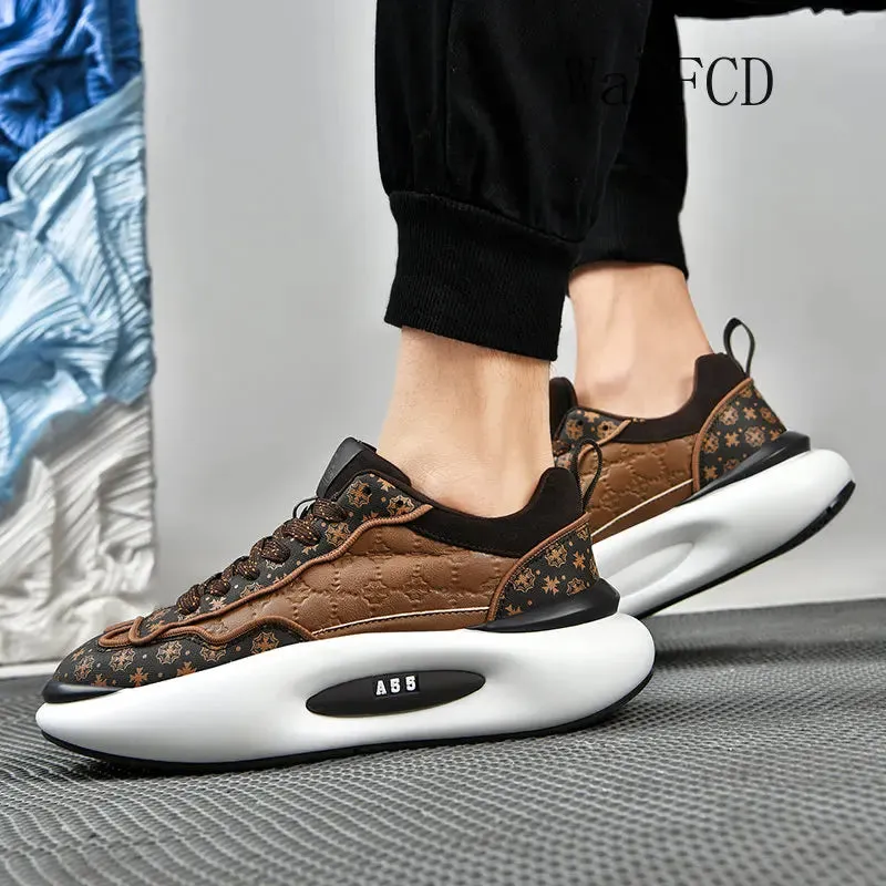 Chunky Sneakers Men Soft Sole Running Shoes
