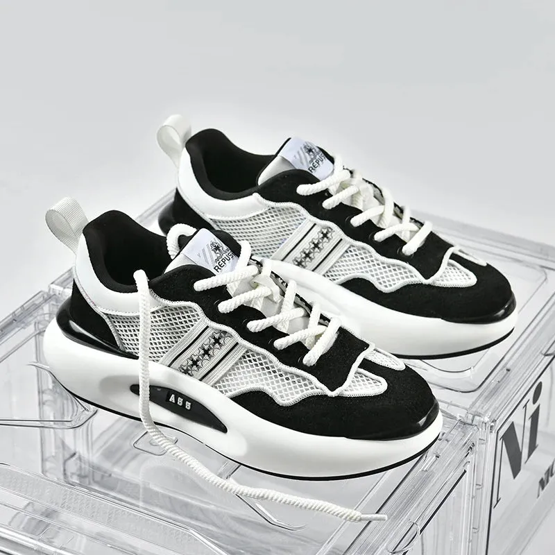 Chunky Sneakers Men Soft Sole Running Shoes