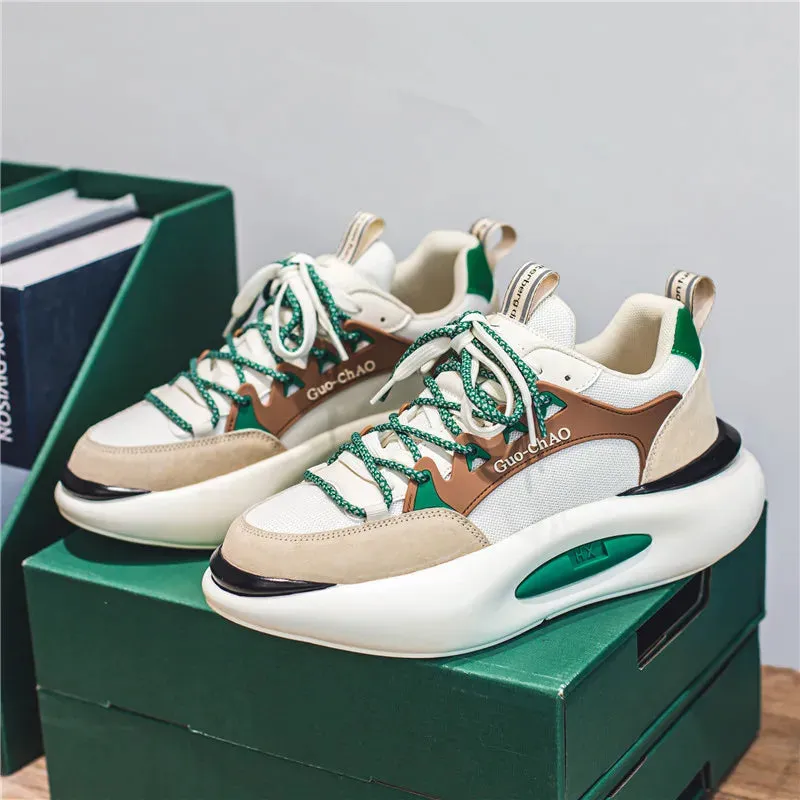 Chunky Sneakers Men Soft Sole Running Shoes