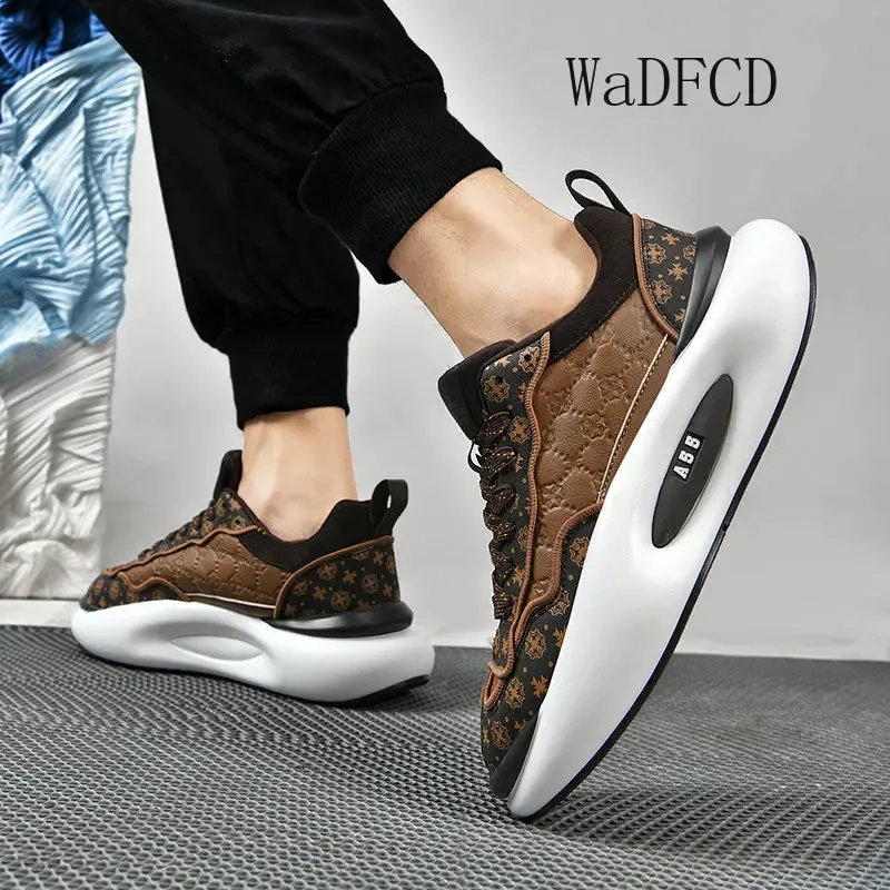 Chunky Sneakers Men Soft Sole Running Shoes