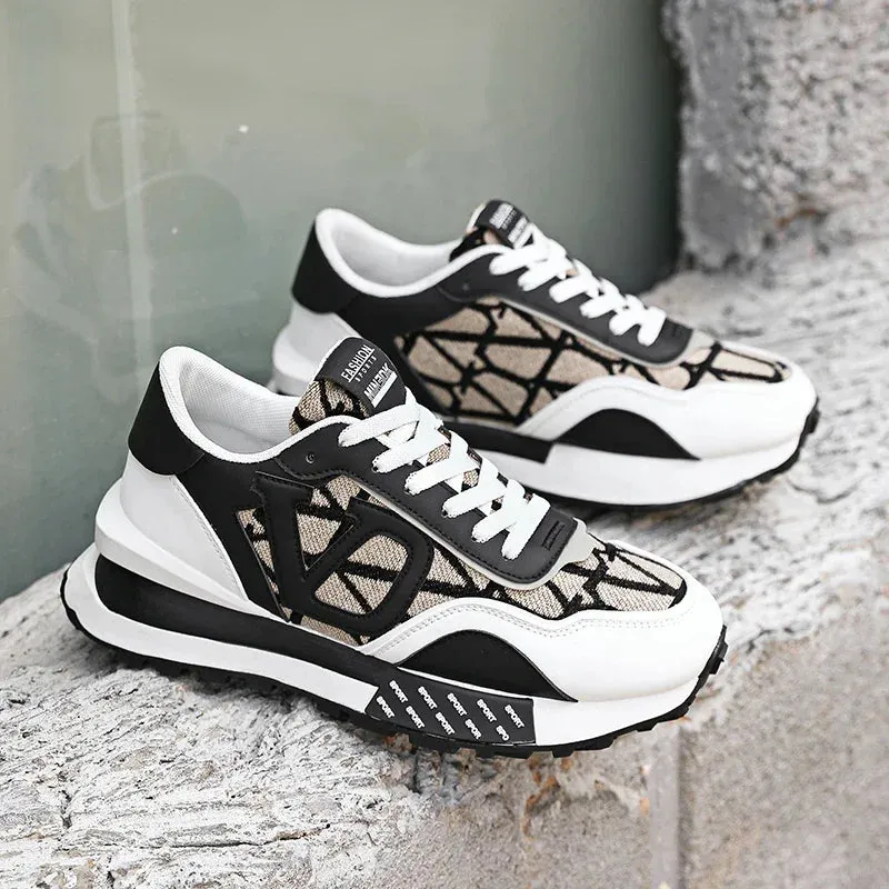 Chunky Sneakers Mens Designer Running Shoes Fashion Casual Leather Platform Sport Shoes