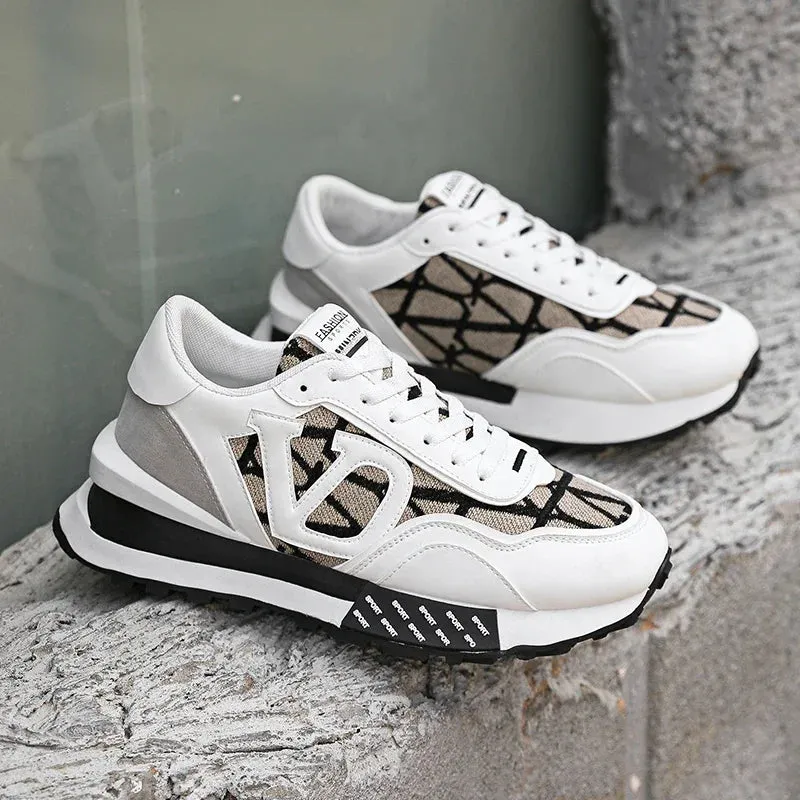 Chunky Sneakers Mens Designer Running Shoes Fashion Casual Leather Platform Sport Shoes
