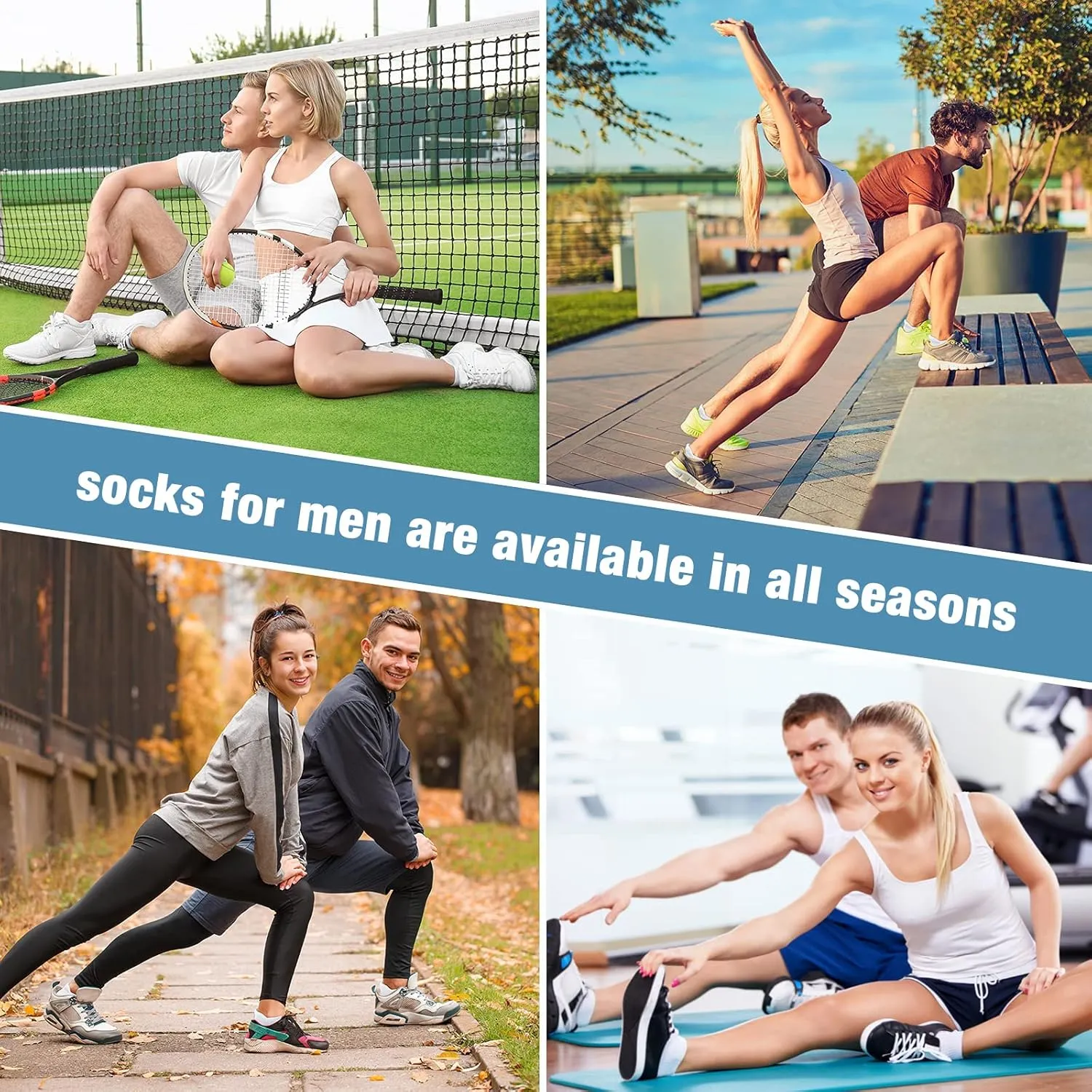 COOVAN Mens Ankle Athletic Socks Low Cut Cushioned Breathable Running Sports Socks 6 Pack