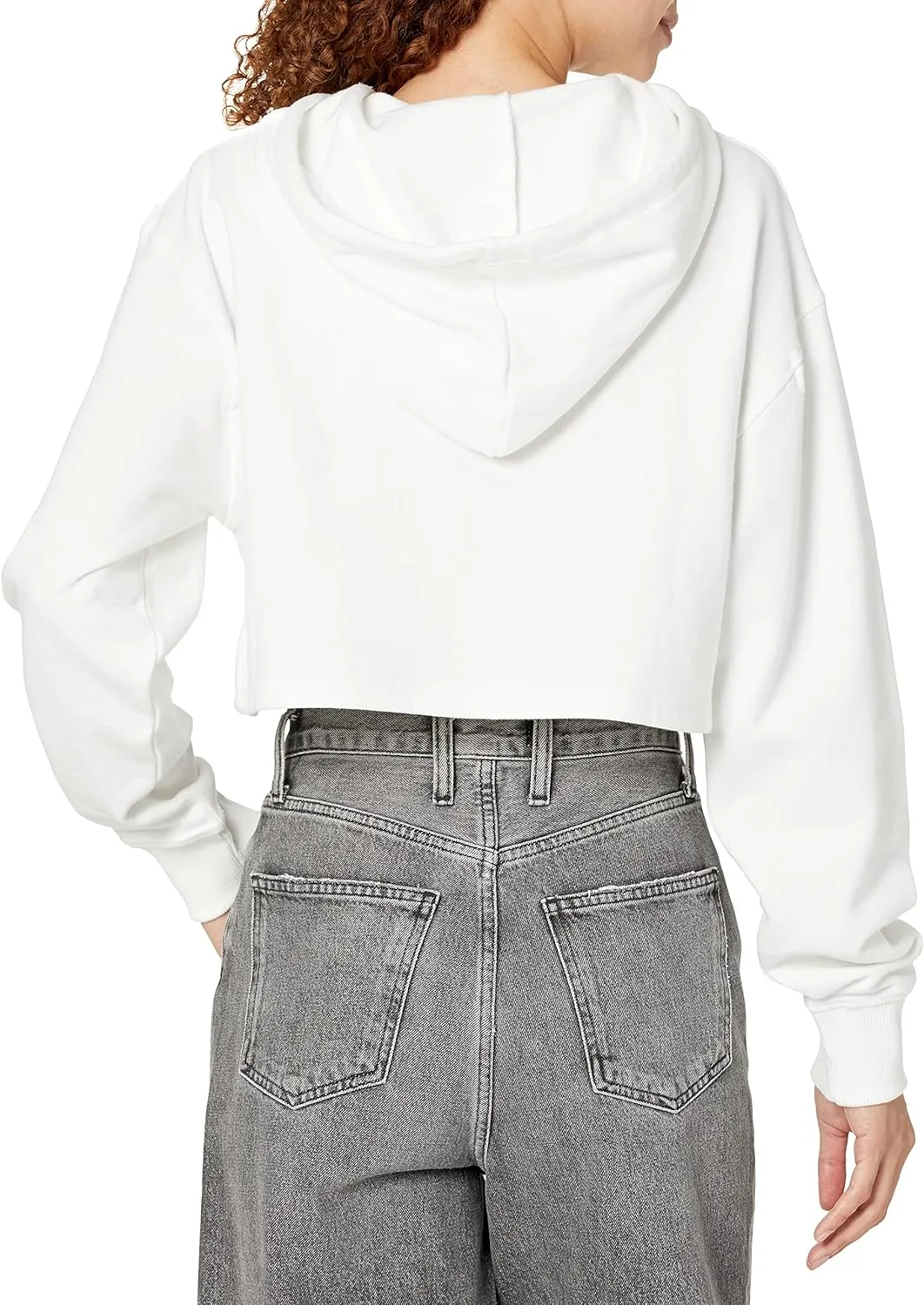 DC Women's Cropped Pullover Fleece Sweatshirt Hoodie