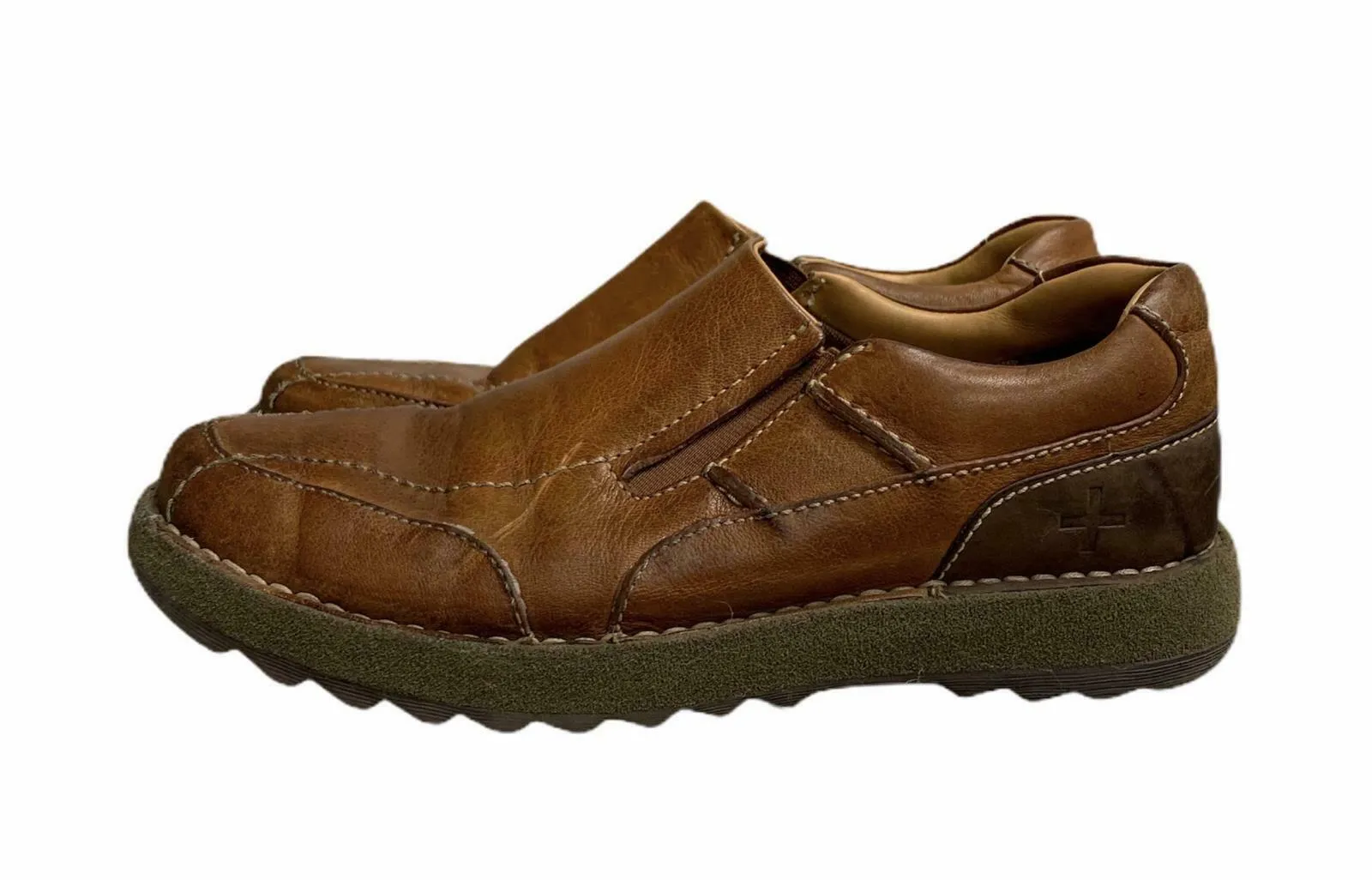 Doc Dr Martens 11443 Jonny Peanut Loafers Casual Slip On Brown Men's Shoes Sz 8