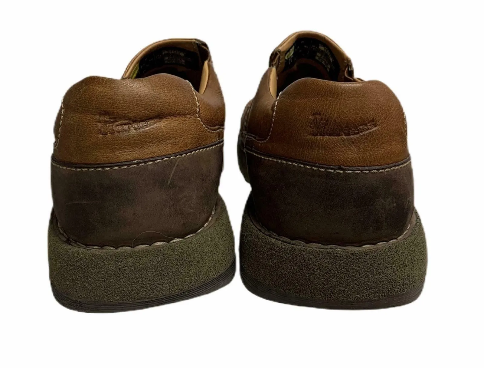 Doc Dr Martens 11443 Jonny Peanut Loafers Casual Slip On Brown Men's Shoes Sz 8