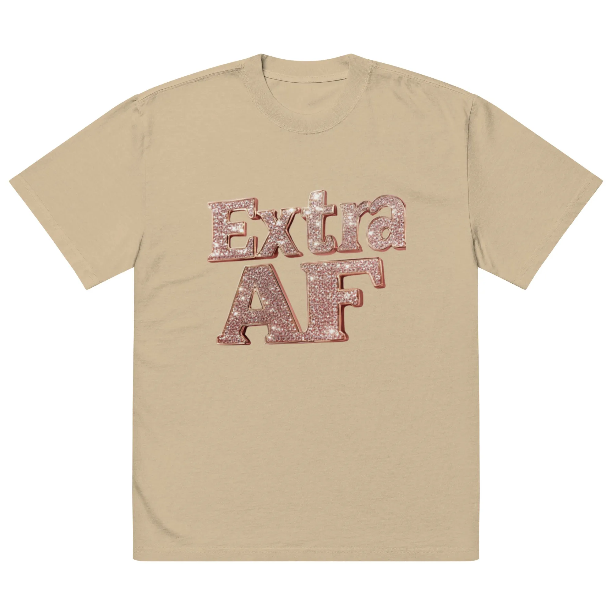 DUO MODERN "Extra AF" Oversized Faded T-shirt