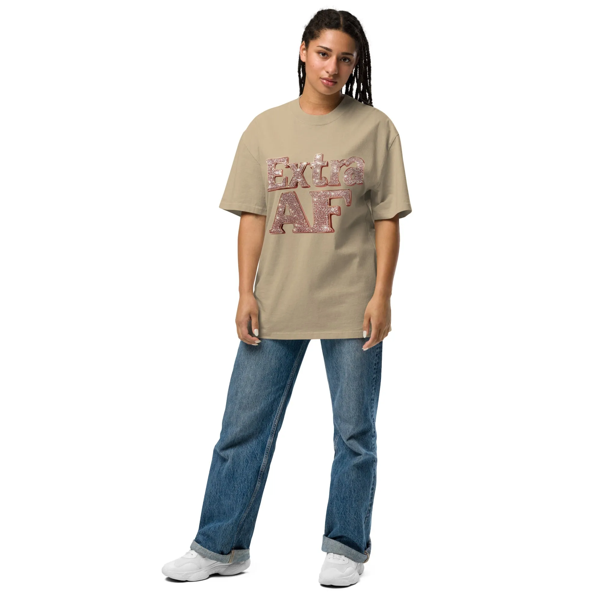 DUO MODERN "Extra AF" Oversized Faded T-shirt