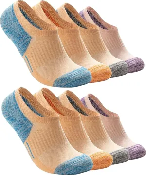 Eedor No Show Socks for Women & Men (Unisex) - Athletic Non Slip & Low Cut Invisible Socks - Soft & Stretchable Cotton Blend
