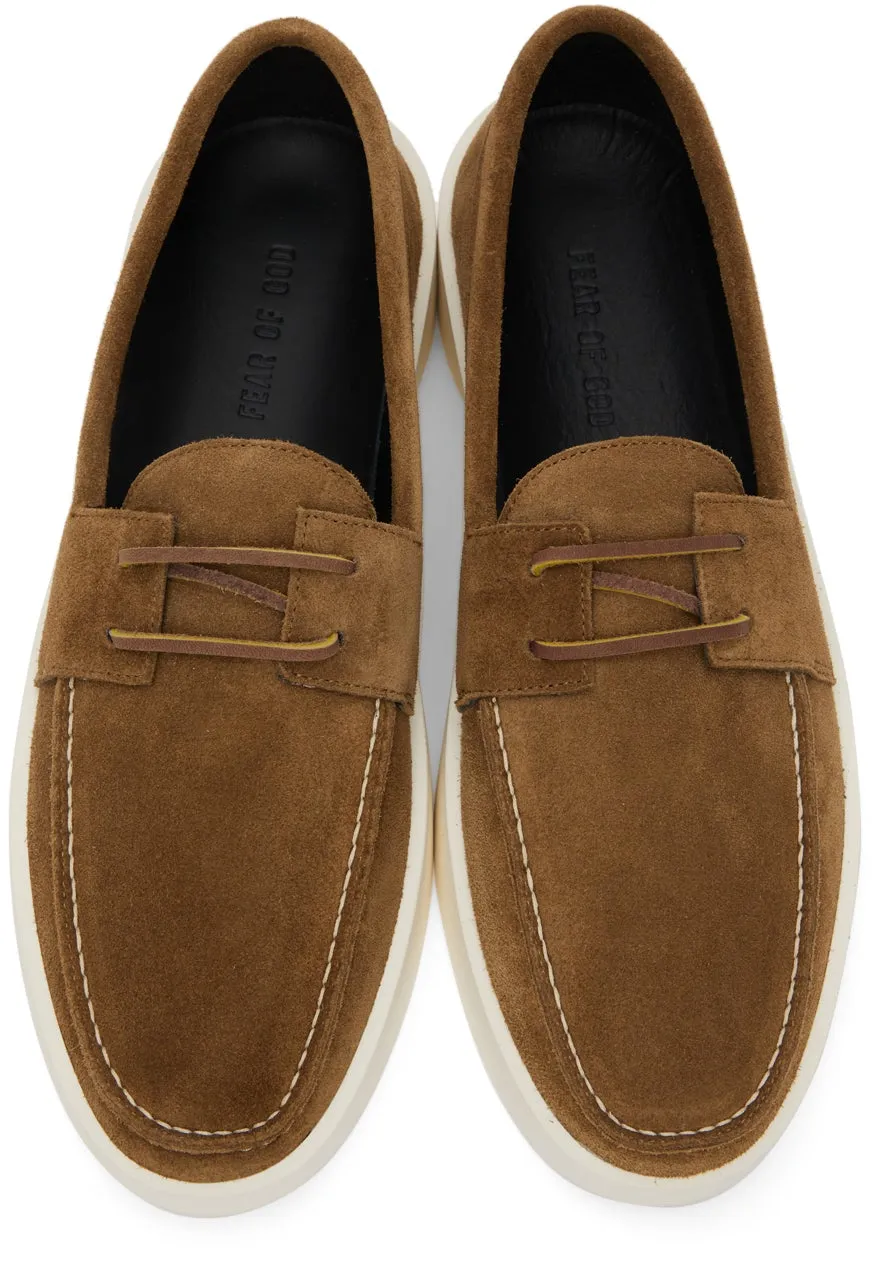 Fear of God Brown Suede Boat Shoes