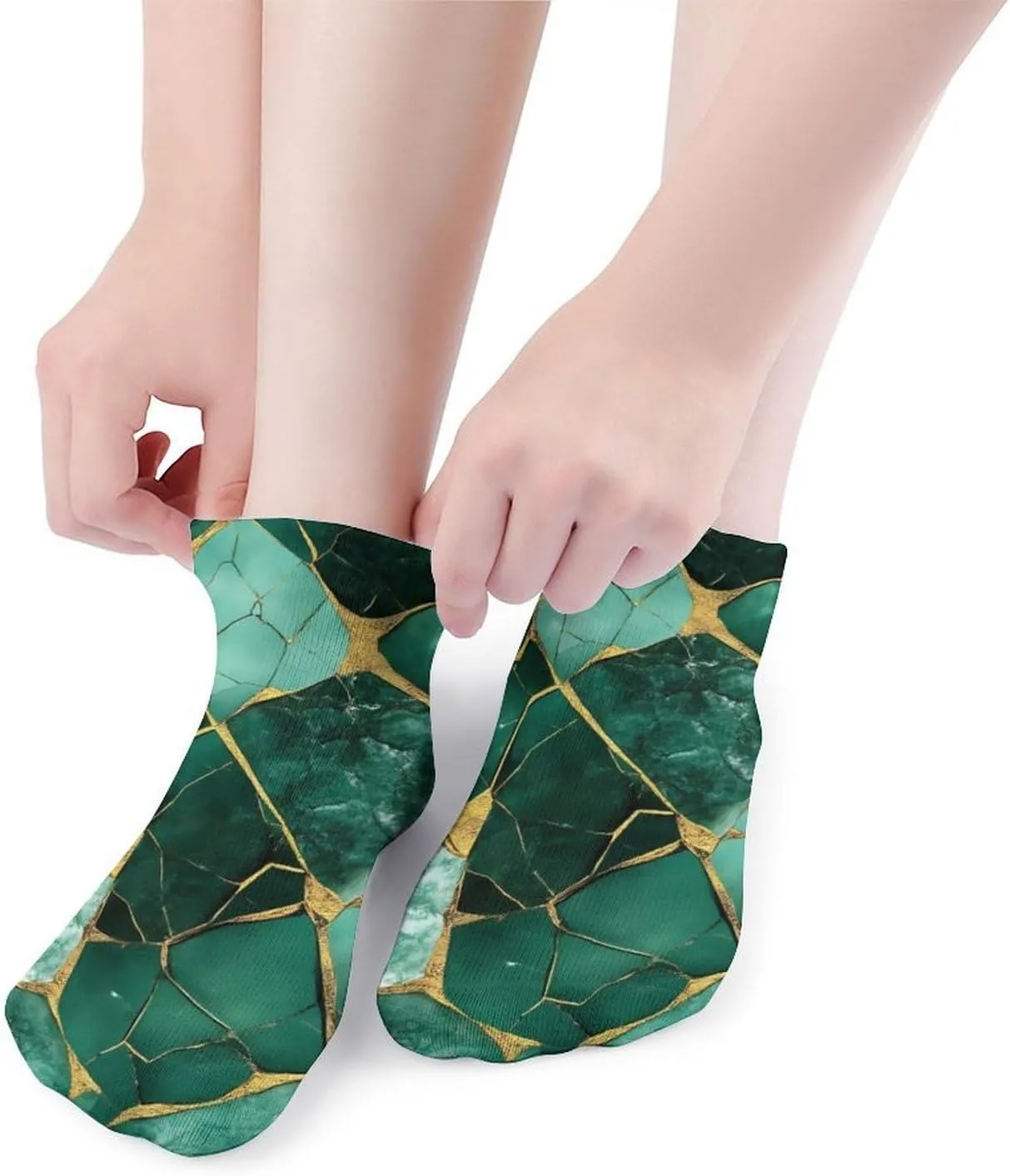 Funny Low Cut Sock for Women, 5 Pair Casual Soft Ankle Crew Socks Breathable Running No Show Socks