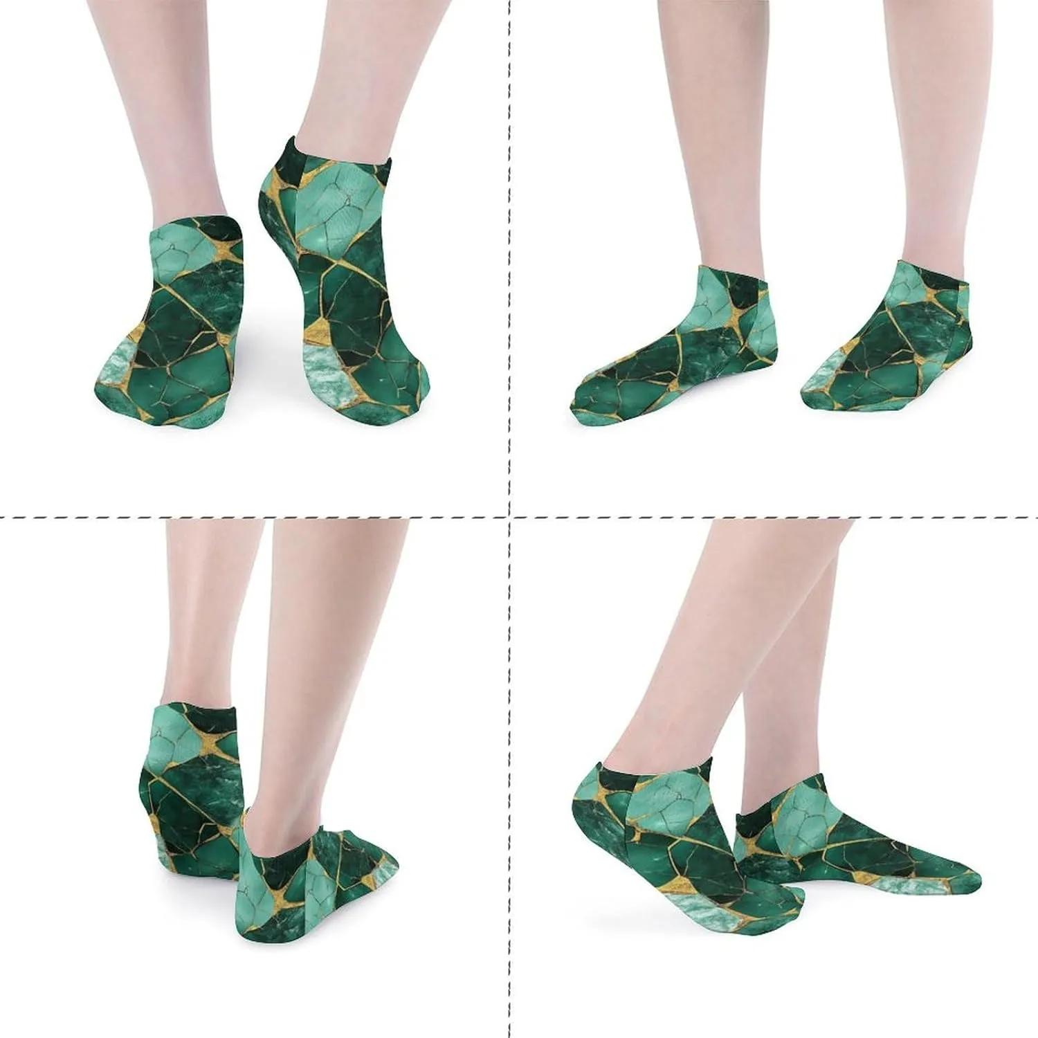 Funny Low Cut Sock for Women, 5 Pair Casual Soft Ankle Crew Socks Breathable Running No Show Socks
