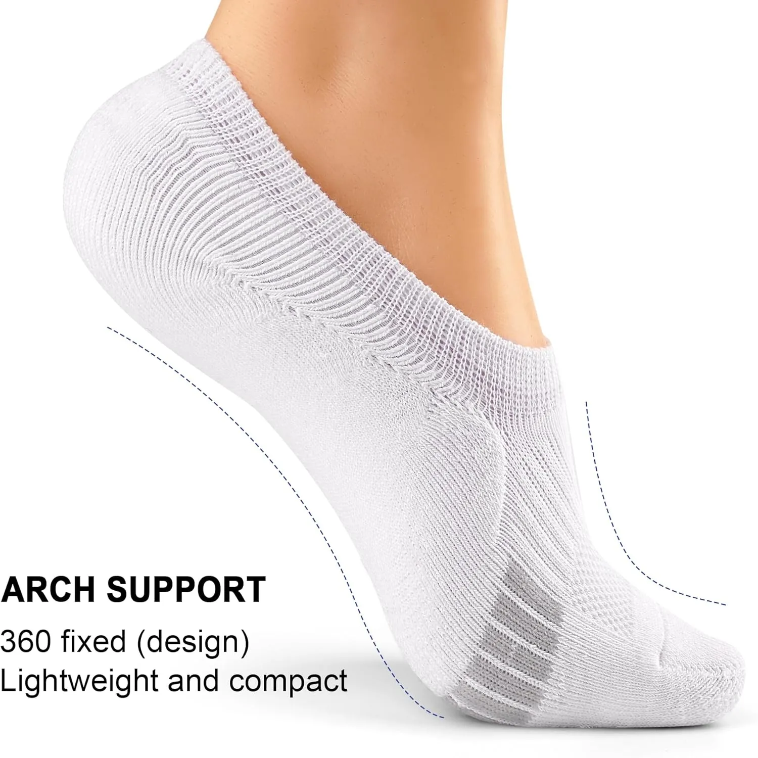 Gonii Womens No Show Socks Athletic Ankle Socks Cushioned Running Low Cut 5-8 Pairs