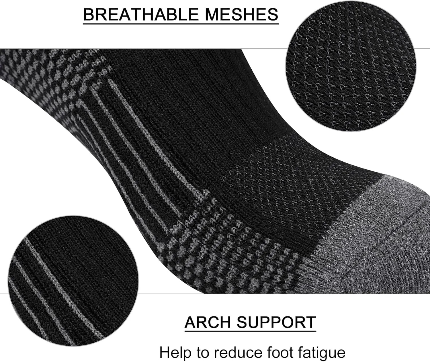 Heatuff No Show Cushioned Socks Men, Low Cut Athletic Socks for Men, Non Slip Inisible Socks(7 pairs).