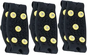 Homoyoyo Winter Outdoor Gear Anti-Slip Crampons for Shoes Boys and Girls Ice Spikes Snow Traction for Shoes Black