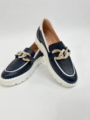 JOSE SAENZ Navy Loafer