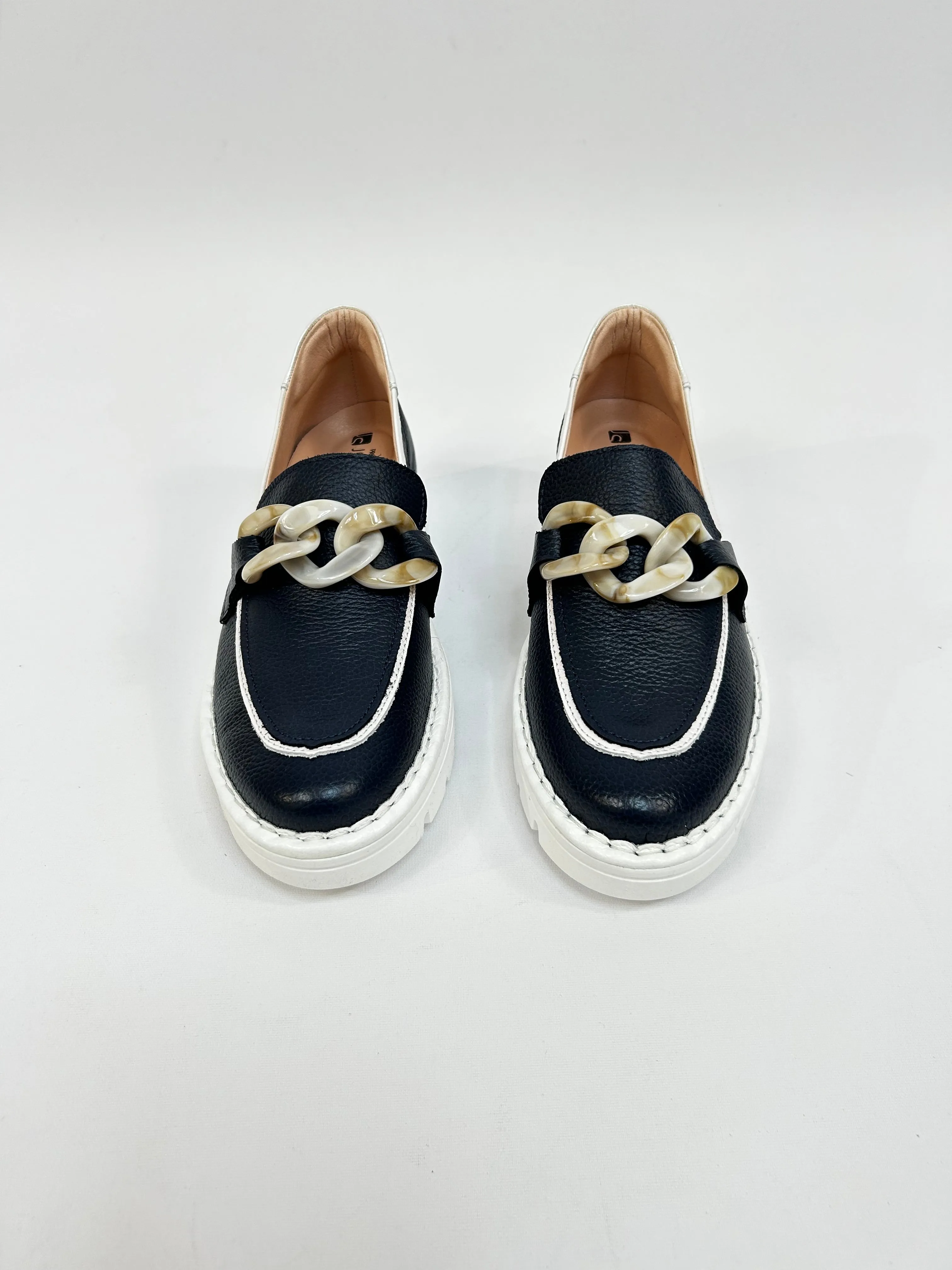 JOSE SAENZ Navy Loafer