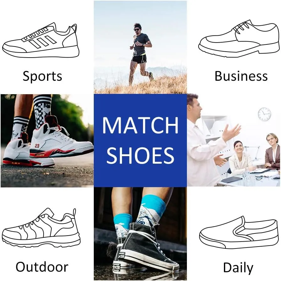 JOYNÉE Mens Ankle Low Cut Athletic Tab Socks for Men Sport Comfort Cushion Sock 6 Pack