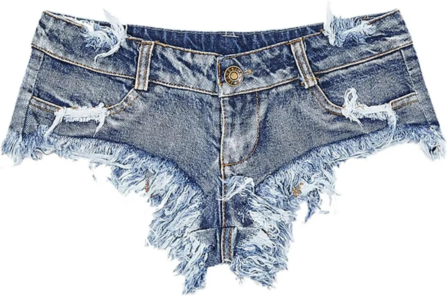Korean Low Waist Denim Shorts Women Spring Summer Slim Fit Ripped Hole Streetwear