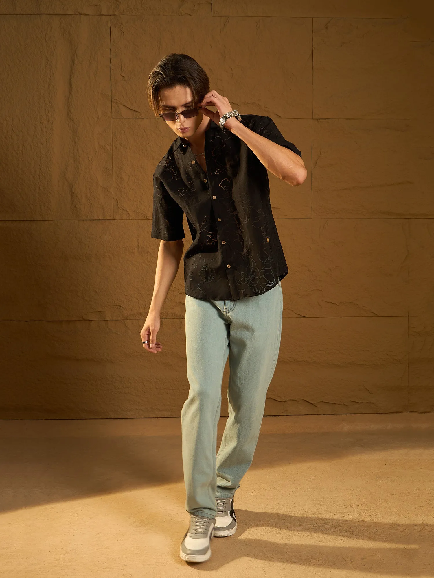Light Green: Korean Baggy Jeans