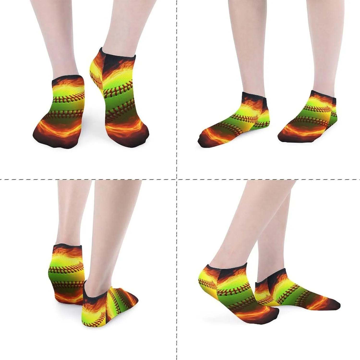 Low Cut Ankle Socks for Men Women, 5 Pairs Athletic No Show Socks Soft Casual Running Crew Sock