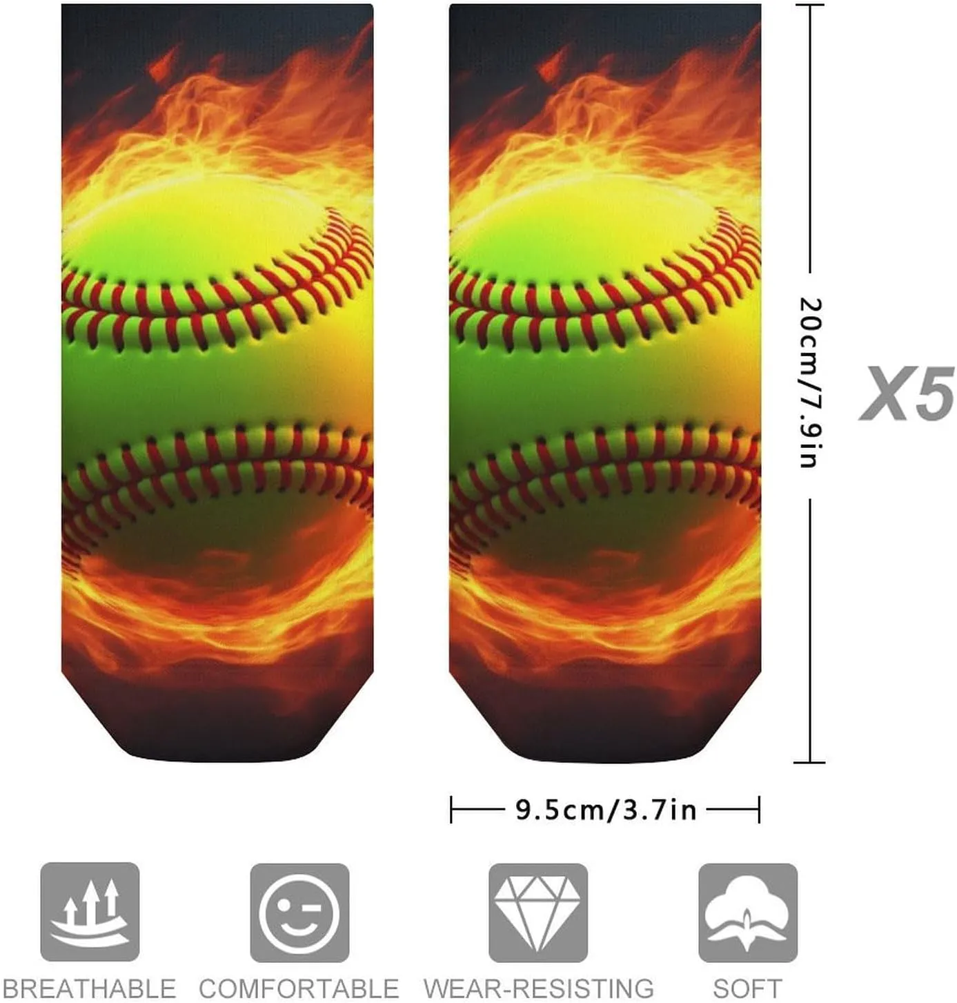 Low Cut Ankle Socks for Men Women, 5 Pairs Athletic No Show Socks Soft Casual Running Crew Sock