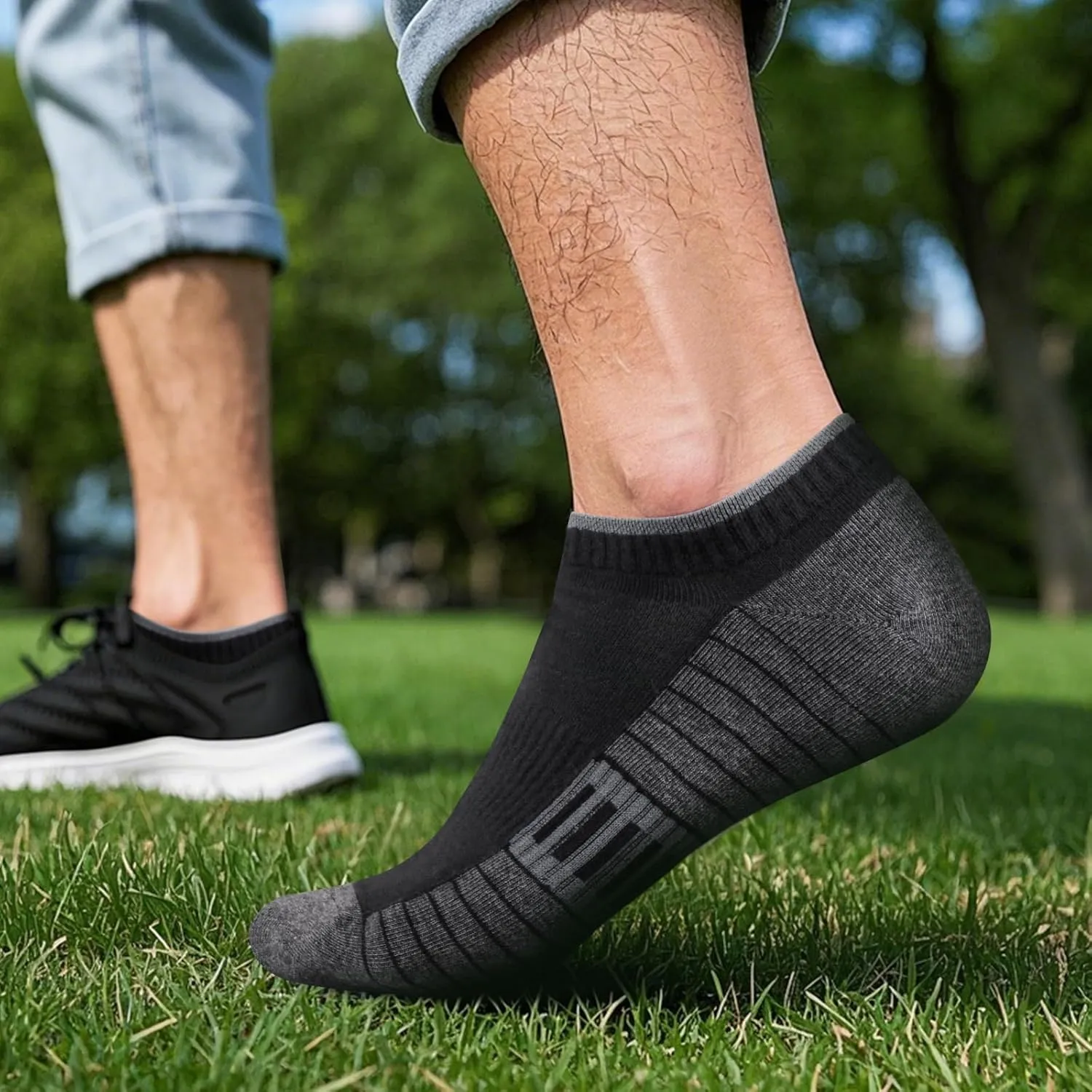 Men's Bamboo Viscose Ankle Socks For Men, Breathable Anti-Odor Lightweight Thin Low Cut Mens Socks